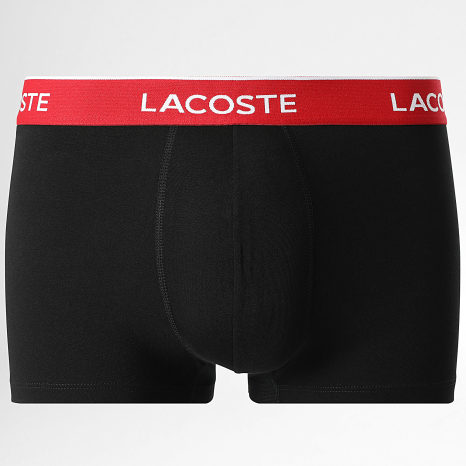 Lacoste - Lot De 3 Boxers Classic Noir