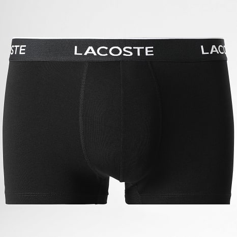 Lacoste - Lot De 3 Boxers Classic Noir