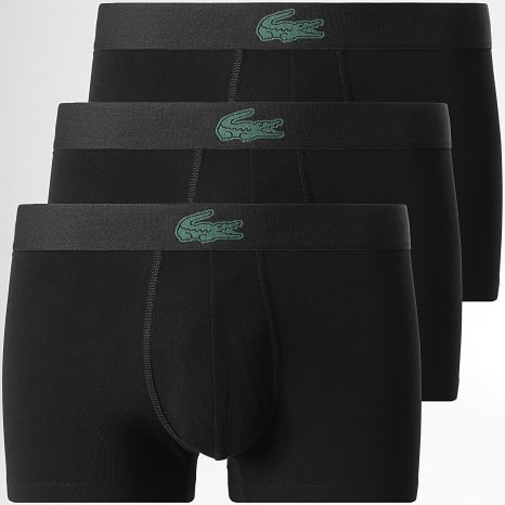 Lacoste - Lot De 3 Boxers Classic Noir