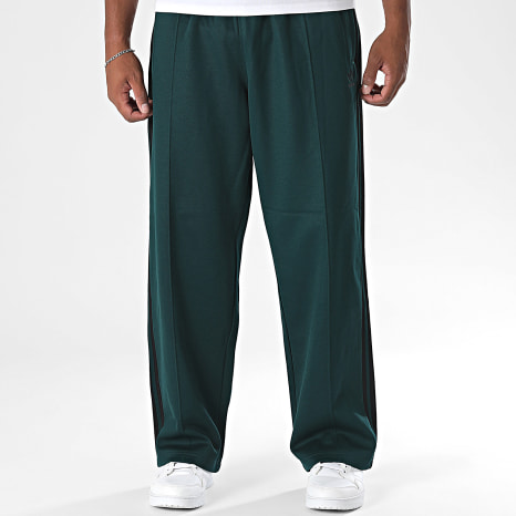 Adidas Originals - Pantalon Jogging A Bandes Baggy TP JY1420 Vert Foncé Noir