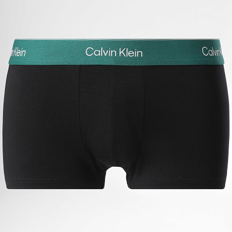 Calvin Klein - Pack De 5 Boxers Bajos LV00NB4390 Negro Burdeos Azul Claro Verde Rosa