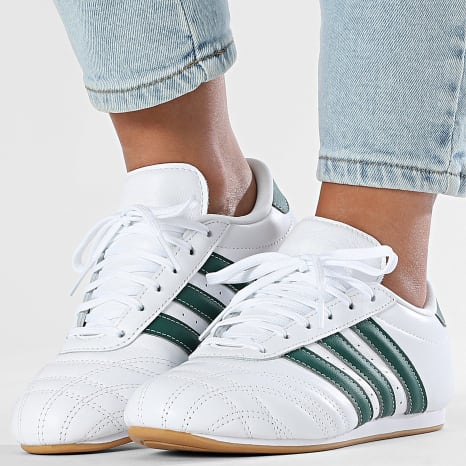 Adidas Originals - Mujer Taekwondo Encaje W JP8145 Calzado Blanco Core Verde Goma 3 Zapatillas