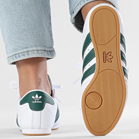 Adidas Originals - Mujer Taekwondo Encaje W JP8145 Calzado Blanco Core Verde Goma 3 Zapatillas