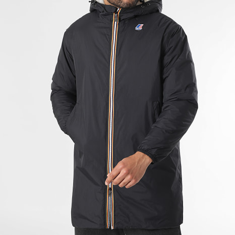 K-Way - Long Parka Le Vrai 4.0 Eiffel East Orsetto Black