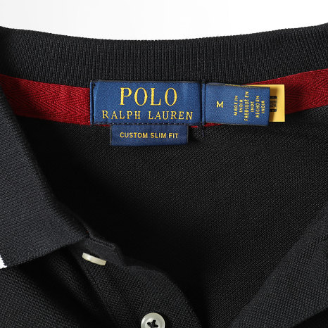 Polo Ralph Lauren - Polo Slim Fit Personalizado Big Player Negro