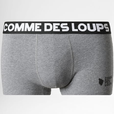 Comme Des Loups - Lot De 3 Boxers Classic Noir Gris Chiné Blanc