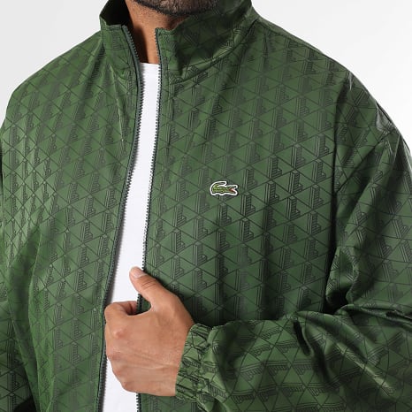 Lacoste - The Blend Zipped Jacket Embroidered Crocodile Logo Green