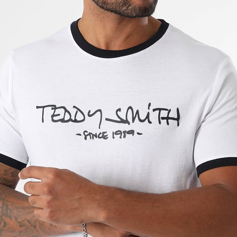 Teddy Smith - Ticlass T-shirt 11017833D Wit Zwart