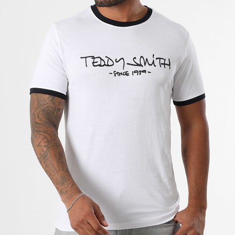 Teddy Smith - Ticlass T-shirt 11017833D Wit Zwart