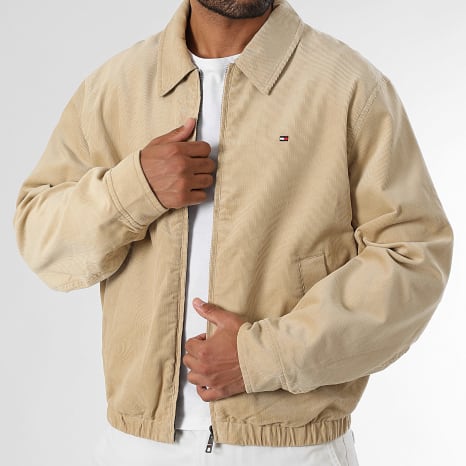 Tommy Hilfiger - Veste Réversible Zippée Ivy 0620 Beige Vert Kaki Clair
