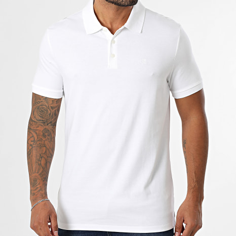 Calvin Klein - Polo Manches Courtes RD255 Blanc