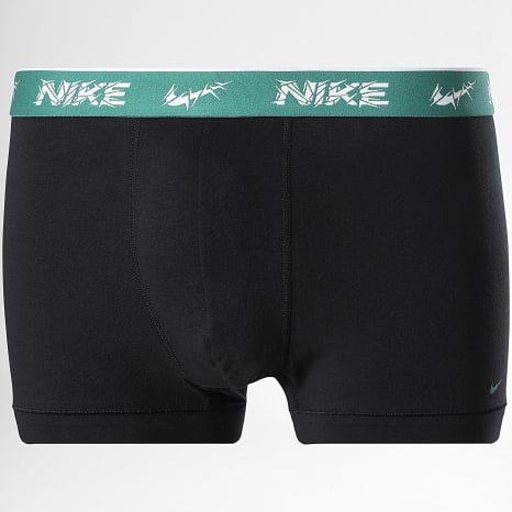Nike - Lot De 3 Boxers Everyday Cotton Stretch KE1008 Noir Bleu Roi Vert