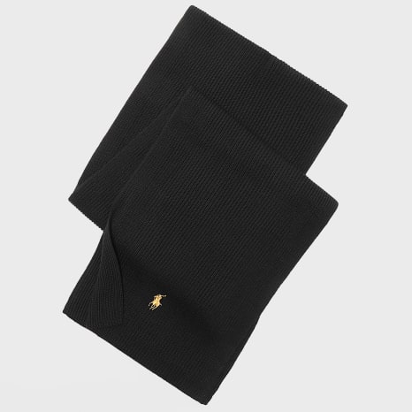 Polo Ralph Lauren - Original Player Bufanda Negro Oro