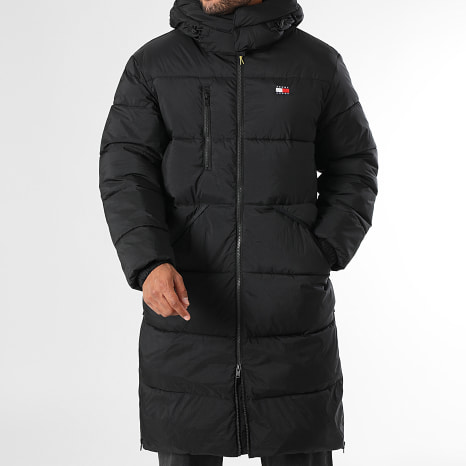 Tommy Jeans - Doudoune Capuche Longue Vail Maxi 2256 Noir