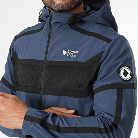 Comme Des Loups - Ensemble De Survetement Octogone Bleu Marine Noir