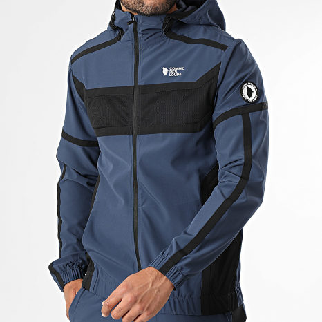 Comme Des Loups - Ensemble De Survetement Octogone Bleu Marine Noir