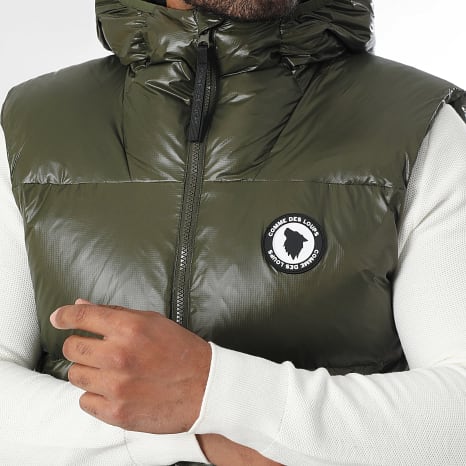 Comme Des Loups - Edredón sin mangas con capucha Seoul Green Caqui Comme Des Loups - Edredón sin mangas con capucha Seoul Green Caqui