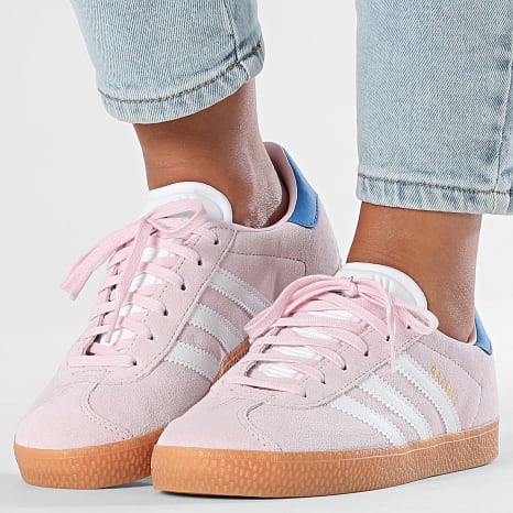 Adidas Originals - Gazelle Zapatillas Mujer JQ5995 Rosa Claro Calzado Blanco Azul Ave