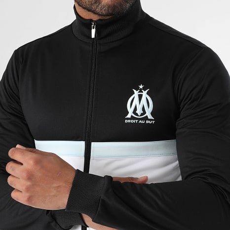 OM - Ensemble De Survetement M25015 Noir Blanc Bleu Clair