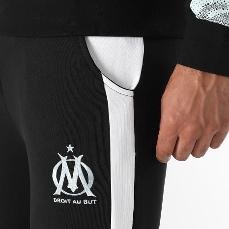 OM - Pantalon Jogging A Bandes M25012 Noir