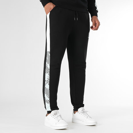 OM - Pantalon Jogging A Bandes M25012 Noir