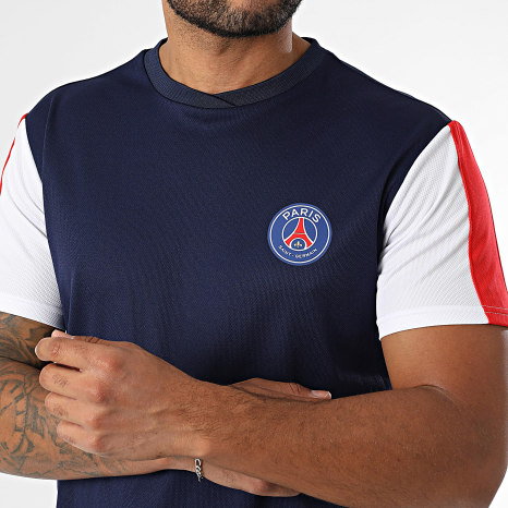 PSG - Maillot De Foot Paris Saint Germain P25116C Bleu Marine Blanc Rouge