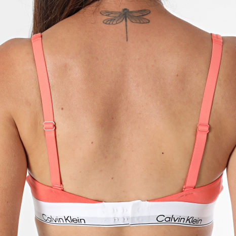 Calvin Klein - Sujetador Bralette Forrado Mujer 8503 Naranja