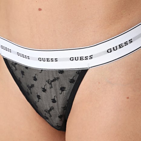 Guess - Conjunto de ropa interior de mujer O5BG02-K1790 Negro