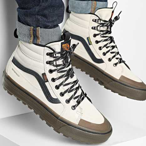 Vans - Baskets Montantes Mte Sk8-Hi Waterproof 00DAQ Oatmeal Black ...