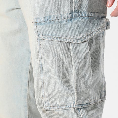 LBO - Pantalón Jogger Vaquero Cargo Relaxed Fit 4014 azul lavado