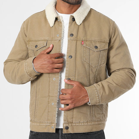 Levi's - Sheepskin Collar Jean Jacket 16365 Light Camel - Ryses