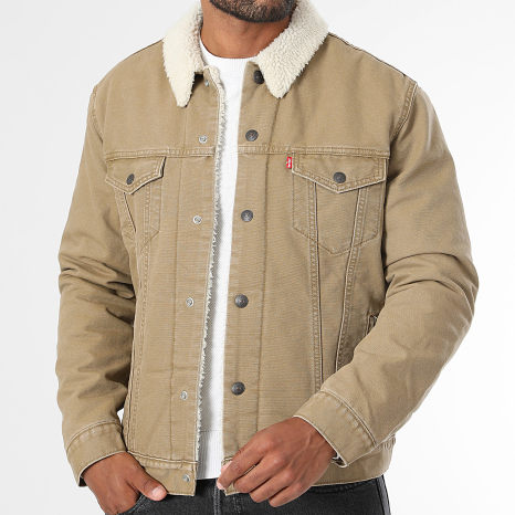 Levi's - Sheepskin Collar Jean Jacket 16365 Light Camel - Ryses