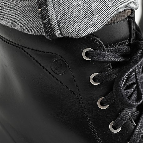 Clarks - Stivali Badbury Hi WP Pelle Nera Warmlined