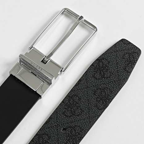 Guess - Cinturón reversible BMAGLO-P5235 Gris antracita Negro
