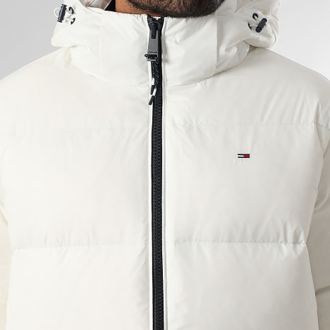 Tommy Jeans - Doudoune Capuche Essential 9786 Blanc