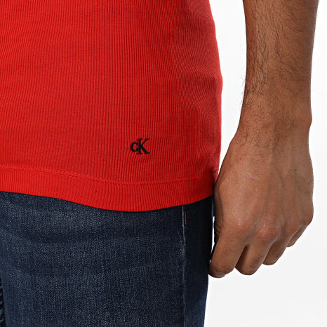 Calvin Klein - Pack di 3 Canottiere 4036 Nero Grigio Antracite Rosso