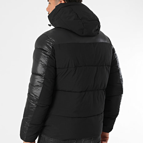 Kymaxx - Chaqueta negra lisa con capucha