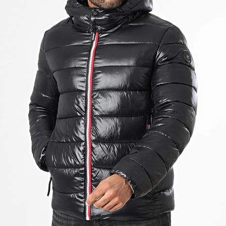 Kymaxx - Chaqueta negra con capucha