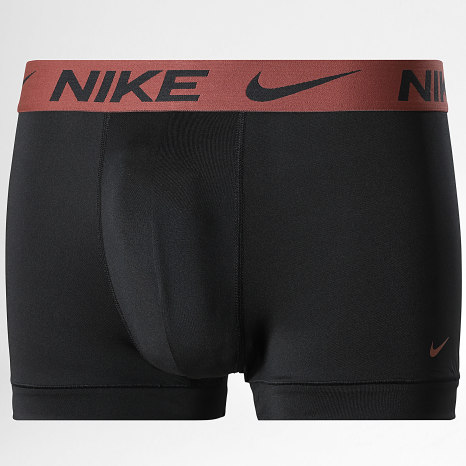 Nike - Lot De 3 Boxers Essential Micro KE1156 Noir Vert Fluo Marron Fuchsia