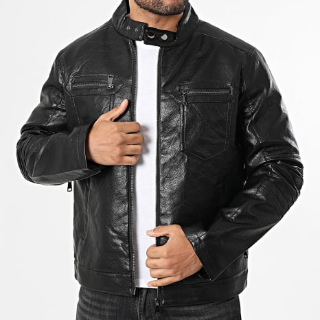Uniplay - Chaqueta Biker de Simil Cuero 509 Negro Uniplay - Chaqueta Biker de Simil Cuero 509 Negro