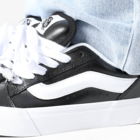 Vans - Zapatillas Mujer Knu Skool 00E9X Cuero Metálico Negro
