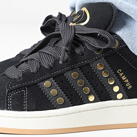 Adidas Originals - Zapatillas Mujer Campus 00s W JQ8334 Negro Carbono Dorado Metalizado