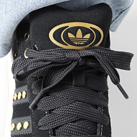 Adidas Originals - Zapatillas Mujer Campus 00s W JQ8334 Negro Carbono Dorado Metalizado