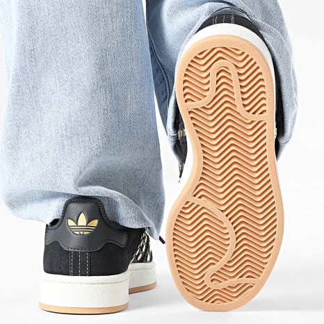 Adidas Originals - Zapatillas Mujer Campus 00s W JQ8334 Negro Carbono Dorado Metalizado