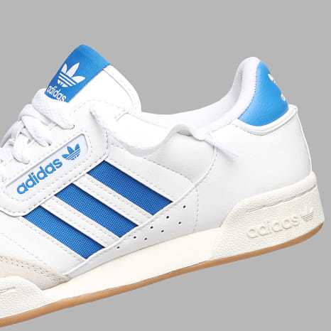 Adidas Originals - Zapatillas Continental 80 Stripes JQ6426 Calzado Blanco Azul Pájaro Blanco