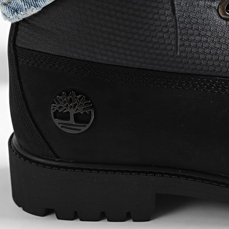 Timberland - Stivali Heritage 6 In Lace Waterproof A6EAS Black Nubuck Refle Timberland - Stivali Heritage 6 In Lace Waterproof A6EAS Black Nubuck Refle