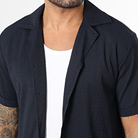 Classic Series - Conjunto Camisa de Manga Corta y Pantalón 172 Azul Marino