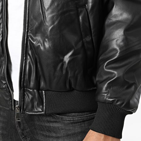 Frilivin - Chaqueta Bomber Sintético G02 Negro