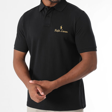 Polo Ralph Lauren - Polo de manga corta Logotipo Bordado Negro