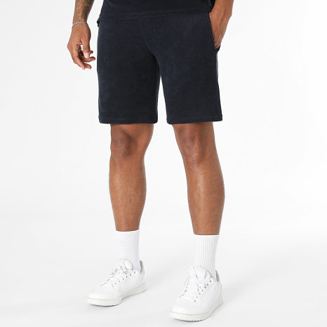 Classic Series - Ensemble Tee Shirt Et Short Texturé Eponge 0743 Navy